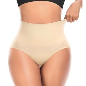 High-Waist Seamless Shapewear Panty - Tan